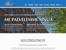 Tablet Screenshot of alenconsulting.fi